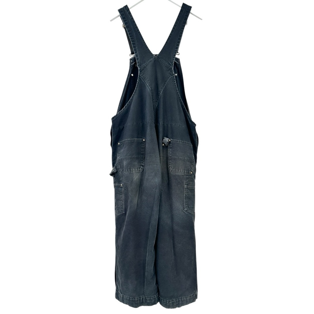 Vintage Carhartt Black Insulated Loose Fit Mechanic’s Denim Overalls Jumpsuit - Picture 2 of 11